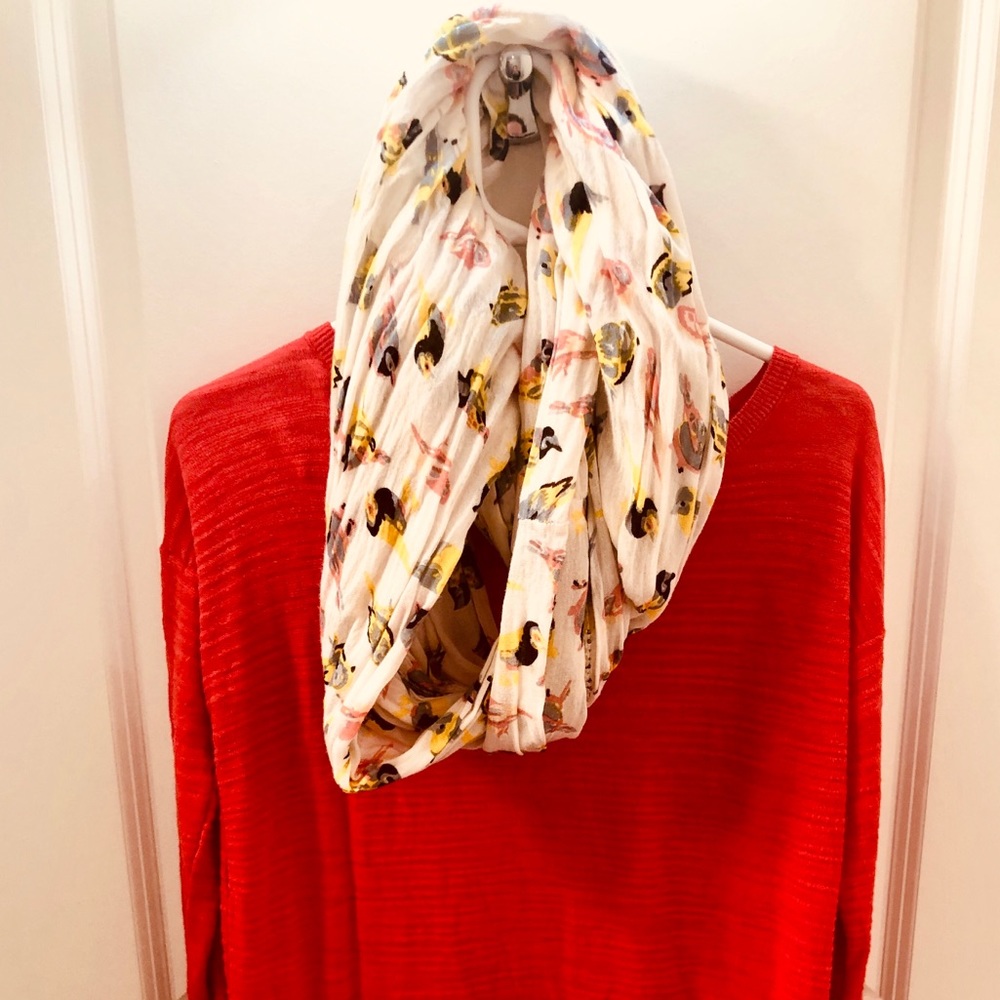 Beautiful summer Loft Sweater in orange/pink